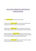 OCR A LEVEL CHEMISTRY QUESTIONS AND ANSWERS 2025&sol;2026