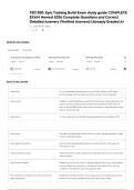 TED 300&colon; Epic Training Build Exam study guide COMPLETE EXAM Newest 2026 Complete Questions and Correct Detailed Answers &lpar;Verified Answers&rpar; &vert;Already Graded A&plus;
