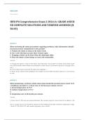 HESI PN comprehensive EXAM A&plus; GRADE ASSURED COMPLETE SOLUTIONS AND VERIFIED ANSWERS