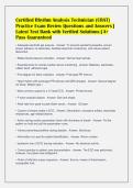 Certified Rhythm Analysis Technician &lpar;CRAT&rpar;&NewLine;Practice Exam Review Questions and Answers &vert;&NewLine;Latest Test Bank with Verified Solutions &vert; A&plus;&NewLine;Pass Guaranteed