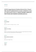 HESI PN comprehensive EXAM A&plus; GRADE ASSURED COMPLETE SOLUTIONS AND VERIFIED ANSWERS