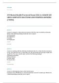 ATI mental health proctored EXAM A&plus; GRADE ASSURED COMPLETE SOLUTIONS AND VERIFIED ANSWERS