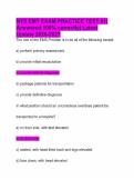 NYS EMT EXAM PRACTICE TEST &num;1&vert; Answered 100&percnt; correctly&vert; Latest Update 2026-2027