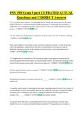 PSY 290   Bundled Exam Questions WITH  CORRECT Answers