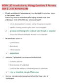 WGU C190 Introduction to Biology Questions & Answers &NewLine;2026 &vert; Latest Review Guide