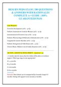 HESI RN Peds Exam 2026&colon; 200 Questions&comma; Answers & Rationales &vert; Pediatric Nursing Review