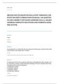 HESI exit EXAM A&plus; GRADE ASSURED COMPLETE SOLUTIONS AND VERIFIED ANSWERS
