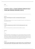 CFI FMVA EXAM A&plus; GRADE ASSURED COMPLETE SOLUTIONS AND VERIFIED ANSWERS