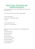 Phase 1 Exam &ndash; 720 Academy &ndash; Complete Exam Material with Questions and Answers