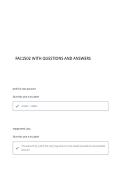 FAC1502 QUESTIONS AND ANSWERS