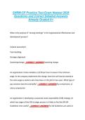 SHRM-CP Practice Test Exam Newest 2026 &NewLine;Questions and Correct Detailed Answers &NewLine;Already Graded A&plus; 