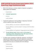 AANP AGPCNP Practice Exam Latest Update 2026 &vert; &NewLine;Exam Prep &vert; High-Yield Review Guide