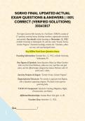 SGRHO FINAL UPDATED ACTUAL EXAM QUESTIONS & ANSWERS &vert; 100&percnt; CORRECT &lpar;VERIFIED SOLUTIONS&rpar; 2026&sol;2027&NewLine;&NewLine;This Sigma Gamma Rho Sorority&comma; Inc&period; Final Exam &lpar;TORCH&rpar; consists of 57 questions covering history&comma; founding members&comma; organization structure&comma; and symbols&period;