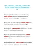 Gero Final Exam Latest 2026 Questions and &NewLine;Correct Detailed Solutions Already Graded &NewLine;A&plus; 