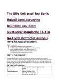 The Elite Universal Test Bank&colon; Hawaii Land Surveying Boundary Law Exam &lpar;2026&sol;2027 Standards&rpar;  