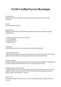 ACSM Certified Exercise Physiologist &mdash; Exam Prep & Professional Guide