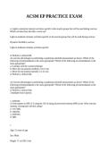 ACSM-EP Practice Exam Questions & Answers &mdash; Exercise Physiologist Prep