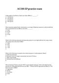 ACSM-EP Practice Exam &mdash; Questions & Answers for Exercise Physiologist Certification
