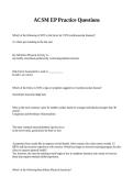 ACSM-EP Practice Questions & Answers &mdash; Exercise Physiologist Exam Prep