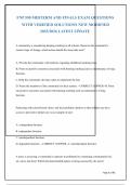 FNP 590 Midterm & Finals Exam 2026-2027&colon; Complete Study Guide &ndash; Family Nurse Practitioner &ndash; Verified Questions & Answers with Rationales
