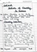 class 9th chemistry chapter 1 and 2 handwritten notes
