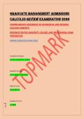 GRADUATE MANAGEMENT ADMISSIONS &NewLine;CALCULUS REVIEW EXAMINATION 2026 &NewLine;COMPREHENSIVE ASSESSMENT OF DIFFERENTIAL AND INTEGRAL &NewLine;CALCULUS CONCEPTS &NewLine;DESIGNED FOR PRE-UNIVERSITY&comma; COLLEGE&comma; AND PROFESSIONAL EXAM &NewLine;PREPARATION