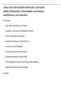 FLORIDA CLASS C WATER TREATMENT OPERATOR EXAM &ndash; QUESTIONS AND &NewLine;ANSWERS &vert; VERIFIED AND WELL DETAILED ANSWERS &vert; PLUS RATIONALES &vert; &NewLine;GUARANTEED PASS &vert; LATEST EXAM UPDATE