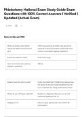 Phlebotomy National Exam Study Guide Exam Questions with 100&percnt; Correct Answers &vert; Verified &vert; Updated &lpar;Actual Exam&rpar;