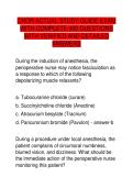 CNOR ACTUAL STUDY GUIDE EXAM &NewLine;WITH COMPLETE 400 QUESTIONS &NewLine;WITH VERIFIED AND DETAILED &NewLine;ANSWERS 