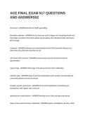 ACE FINAL EXAM 517 QUESTIONS AND ANSWERS