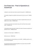 Cos Exam Ace - Final v3 Questions & Answers