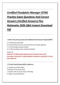 Certified Floodplain Manager &lpar;CFM&rpar; &NewLine;Practice Exam Questions And Correct &NewLine;Answers &lpar;Verified Answers&rpar; Plus &NewLine;Rationales 2026 Q&A Instant Download &NewLine;Pdf 