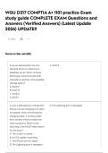 WGU D317 COMPTIA A&plus; 1101 practice  Exam study guide COMPLETE EXAM Questions and Answers &lpar;Verified Answers&rpar; &lpar;Latest Update 2026&rpar; UPDATE&excl;&excl;  