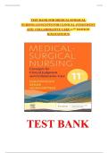 Full TEST BANK FOR Medical-Surgical Nursing&colon; Concepts for Clinical Judgment and Collaborative Care 11th edition by Donna D&period; Ignatavicius ISBN&colon; 978-0323878265 COMPLETE GUIDE WITH RATIONALES 100&percnt; VERIFIED A&plus; GRADE ASSURED&excl;&excl;&excl;&sol; ALL CHAPTERS 1-74 COVERED &sol;NEW