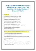 WGU D116 Advanced Pharmacology OA Exam 2026&colon; 200 Practice Questions&comma; Answers & Rationales &vert; Objective Assessment Prep