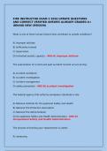FIRE INSTRUCTOR EXAM 2 2026 UPDATE QUESTIONS AND CORRECT VERIFIED ANSWES ALREADY GRADED A&plus; &lpar;BRAND NEW VERSION&rpar;