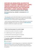 CON 1200 U04 DEVELOPING AN EFFECTIVE CONTRACT STRATEGY 2026&sol;2027 STUDY GUIDE &vert; VERIFIED QUESTIONS AND ANSWERS WITH DETAILED RATIONALES &vert; DAU ACQUISITION EXAM PREP &vert; LATEST UPDATED VERSION