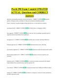 psych 290  Bundled Exam Questions WITH  CORRECT Answers