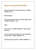 Branch 3 FR questions WITH ANSWERS