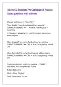 Adobe CC Premiere Pro Certification Practice Exam questions with answers