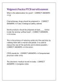 Walgreen's Practice PTCB test with answers