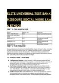2026&sol;2027 ELITE S-Tier Missouri Social Work Law & Ethics Test Bank &lpar;RSMo 337 & 20 CSR 2263&rpar; &vert; 60 QA Master Scenarios