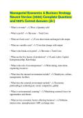 Managerial Economics & Business Strategy&NewLine;Newest Version &lpar;2026&rpar; Complete Questions&NewLine;and 100&percnt; Correct Answers &lpar;A&plus;&rpar;
