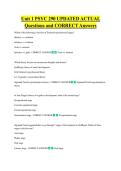 PSYC 290  Bundled Exam Questions WITH  CORRECT Answers