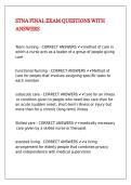 STNA FINAL EXAM QUESTIONS WITH ANSWERS