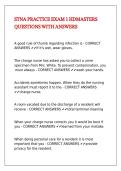 STNA PRACTICE EXAM 1 HDMASTERS QUESTIONS WITH ANSWERS