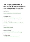 AEMT FISDAP COMPREHENSIVE EXAM&NewLine;CONCEPT REVIEW GUIDE 2026 PREHOSPITAL&NewLine;CARE AND CLINICAL DECISION MAKING&NewLine;