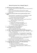 Behavioral Neuroscience Study Guide for Exam 3