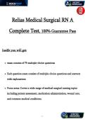 Relias Medical Surgical RN A 2 &vert; Sepsis&comma; Heart Failure & Surgical Nursing &vert; Verified Study Guide