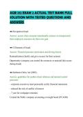 AGB 212 EXAM 2 ACTUAL TEST BANK FULL&NewLine;SOLUTION WITH TESTED QUESTIONS AND&NewLine;ANSWERS&NewLine;